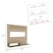 Tuhome Beijing Floating Entertainment Center, Superior Shelf, 2 Shelves, Space For TV's up 55in. Light Pine PLR7889 - alternate 5